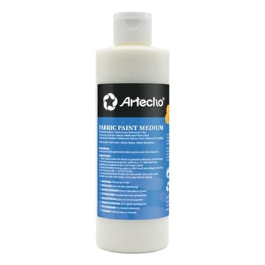 Artecho Fabric Medium 8oz / 236ml, Textile Medium for Fabric Painting, Acrylic Painting