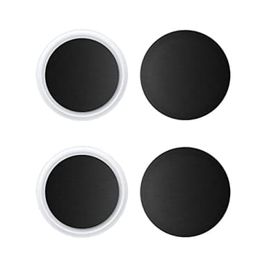 SopiGuard Sticker Skin for Apple AirTag Precision Edge-to-Edge Back Panel Decal (Brushed Black)