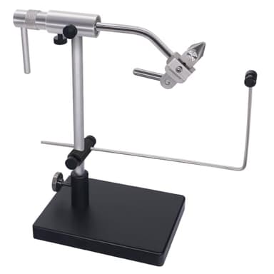 LURELINK Rotary-Fly-Tying-Vise-Fly-Tying-Tools Equipment Fly Fishing Vice Kit with Pedestal Base Clamps