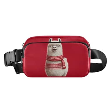 KYZSXZ Llama Cute Print Fanny Pack Water Resistant Women Men Waist Packs Sling Bags for Travel Hiking