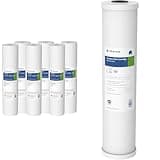 Pentair Pentek DGD-5005-20 Big Blue Water Filter & Pentek RFC-20BB Big Blue Carbon Water Filter, 20-Inch