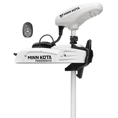 Minn Kota Riptide PowerDrive Bow-Mount Electric Trolling Motor with Micro Remote – 70 Lb. Thrust, 54 in. Shaft, Saltwater