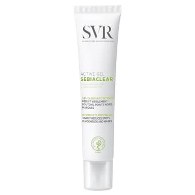 SVR Sebiaclear Active Face Gel Cream With Niacinamide, For Oily To Combination Skin. Facial Moisturizer To Reduce The Appearance Of Blemishes, Blackheads And Redness, Oil Free Skincare, 1.3 Fl.oz.