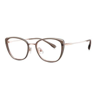 BOLON Titanium & TR Elegant Lady Butterfly Eyeglass Frames BA6167 51mm, Exclusive Eyewear Brand of EssilorLuxottica