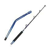 Fiblink Bent Butt Fishing Rod 2-Piece 5'1" Saltwater Trolling Rod Heavy Roller Rod Conventional Boat Offshore Fishing Pole 50-80 lbs