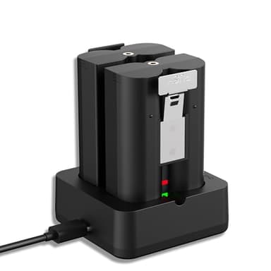 Lesaps 2-Pack Replacement Battery for Ring Doorbell - 7200mAh Rechargeable Camera Batteries with Charger Station for Ring Video Doorbell 2/3/3 Plus/4, Spotlight Cam, Stick Up Cam