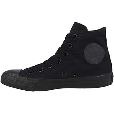 Converse Unisex Chuck Taylor All Star Canvas HI, Black Monochrome, 6.5