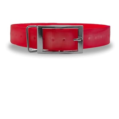 Outdoor Dog Supply 1" Waterproof Replacement Strap for Garmin TT25, T20, TT15X, T5X, TT15, TT10, T5, DC50 (Red, Solid)