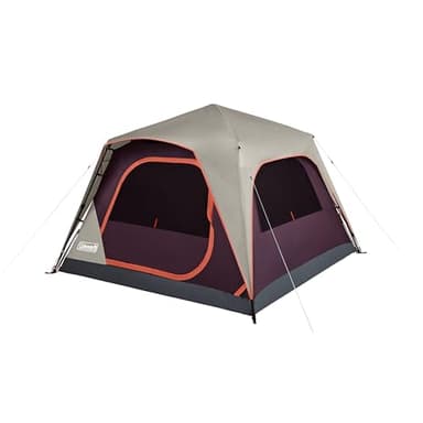 Coleman Skylodge Instant Tent with Rainfly, 4/6/8 Person Family Tent Sets Up in a Minute, Includes Pre-Attached Poles & Carry Bag