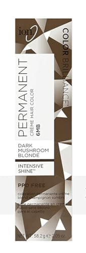 Ion Dark Mushroom Blonde Permanent Creme Hair Color, 6MB, Cruelty Free, Paraphenylenediamine Free, for Dark Mushroom Blonde Hair