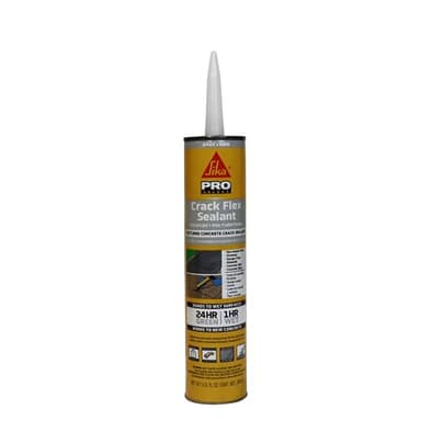 SIKA Sikaflex Crack Flex Sealant, Gray, High-Performance Textured Polyurethane, Self-Leveling, Waterproof Sealant for Horizontal Cracks Up to 1 in Wide, 10.1 fl oz,