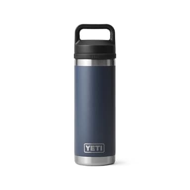 YETI Rambler 18 oz Bottle, Vacuum Insulated, Stainless Steel with Chug Cap, Navy