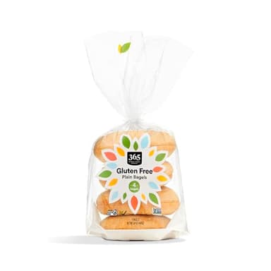 365 By Whole Foods Market, Gluten-Free Plain Bagels, 4 Count, 14 Ounce