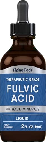 Piping Rock Liquid Fulvic Acid Drops | 2 fl oz | with Trace Minerals | Ionic Supplement | Vegetarian, Non-GMO & Gluten Free