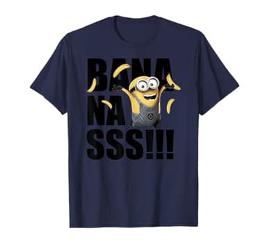 Despicable Me Minions Dave Goes Bananas Graphic T-Shirt T-Shirt