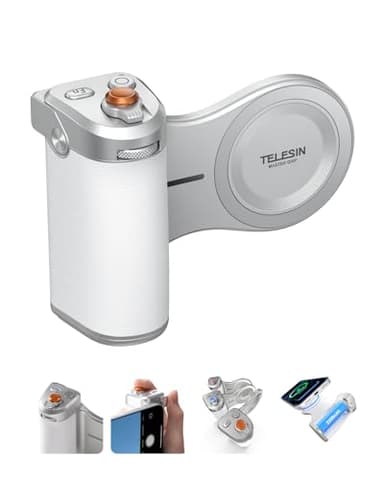 TELESIN Magnetic Imaging Master Grip, Ergonomic DSLR-Style Phone Camera Grip with 3200mAh Battery, Wireless Shutter Button, Custom Colorful Keycaps, Strong Magnetic Hold for iPhone Mag-Safe & Android