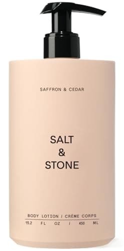 Salt & Stone Body Lotion for Women & Men | Saffron & Cedar | Hydrates, Nourishes & Softens Skin | Restores Dry Skin | Fast-Absorbing | Cruelty-Free & Vegan | 15.2 fl oz