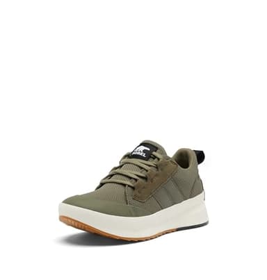 Sorel Women's Out N About III Low Sneaker Waterproof, Stone Green/Black, 8 Regular