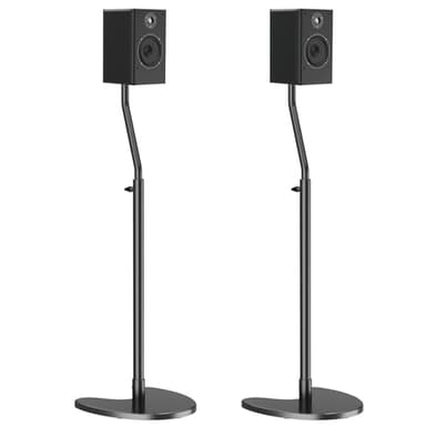 Mounting Dream Height Adjustable Speaker Stands Mounts, One Pair Floor Stands, Heavy Duty Base Extendable Tube, 11 LBS Capacity Per Stand, MAX 39" Height Adjustment MD5401 (Speakers Not Included)