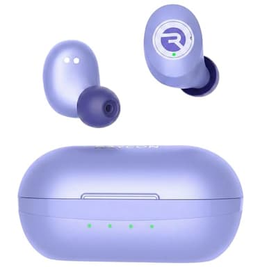Raycon Everyday Classic Bluetooth Wireless Earbuds + Microphone with Active Noise Canceling, Sweat & Water-Resistant Earphones, Ear Buds Wireless Bluetooth 32 Hours Playtime (Purple)