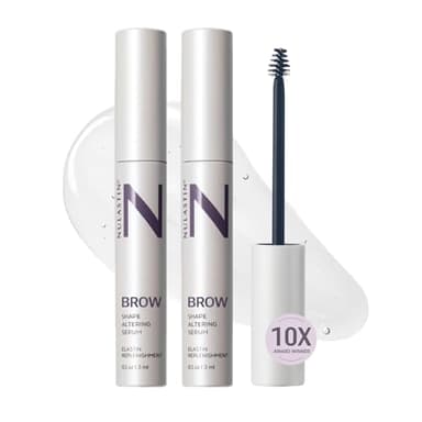 NULASTIN Shape Altering Eyebrow Serum - Brow Serum to Shape & Define - Improves the Appearance of Sparse Eyebrows for a Fuller Look - Enriched with Hair-Strengthening Ingredients (2 Count)