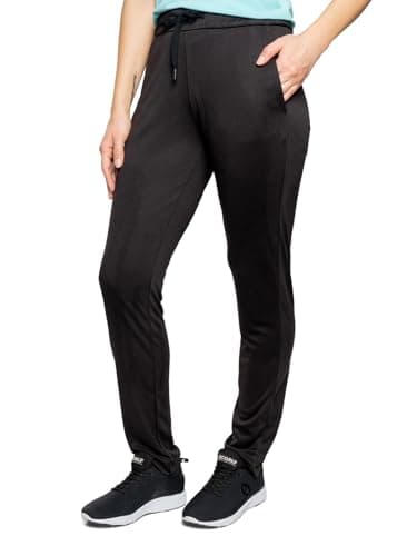 Insect Shield Women's Tech Pants - Casual Knit Pants with Built-in Permethrin Tick, Mosquito, & Biting Insect Protection for Women, Black, Medium