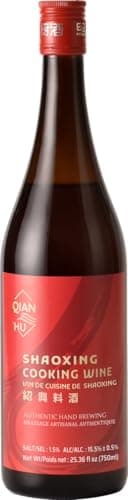Qian Hu Shaoxing Wine, Chinese Cooking Wine, Rice Cooking Wine, 750 ml (25.36 fl. Oz), Flavor Essential for Asian Cuisine, Asian Flavors in Every Dish, Cooking Wine