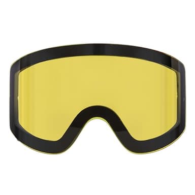 Yukon Charlie's Ropeline Interchangeable Lens - Yellow Lens, VLT 89.2% - Replacement Removable Magnetic Cylindrical Lens for Ropeline Snow Goggles - Made for Low-Light Conditions, Anti-Fog & Scratch