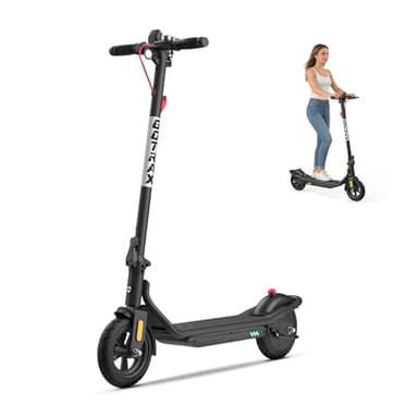 Gotrax Electric Scooter for Adults, Max 12 Mile Range & 15.5Mph by 250W Motor, 8.5" Front Air & Rear Solid Tires, Max Load 220lbs & Big Display with Cruise Control, Foldable EScooter EABS & Drum Brake