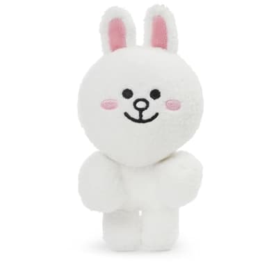 GUND LINE Friends Cony Dangler Hanging Plush Stuffed Animal Rabbit, White, 6"