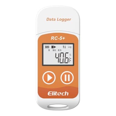 Elitech RC-5+Digital PDF USB Temperature Data Logger Reusable Recorder Refrigerator Thermometer 32000 Points High Accuracy
