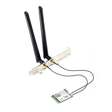 3000Mbps Dual Band Wi-Fi 6 Intel AX200 Gig+ Desktop Kit Bluetooth 5.1 for M.2 2230 Key E Wireless Adapter AX200NGW NGFF Network Card, 2.4Ghz/5Ghz, 802.11ax/ac