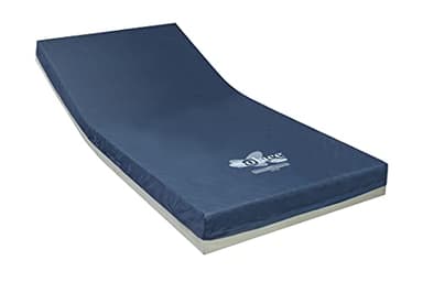 Invacare Hospital Bed Mattress, Solace Prevention Mattresses, Dual-Layer Foam with Zoned Pressure Relief, Fortress Cut Top, Fluid-Resistant Waterproof Cover & Welded Zipper, Made in USA (36"x80"x6")