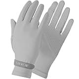 UV Sun Protection Gloves for Women Full Finger Touchscreen UPF 50+ for Golf, Driving, Hiking, Grey, SGAGRE, Medium