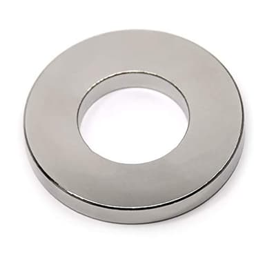 CMS Magnetics Super Powerful N52 Neodymium Ring Magnet OD 2 x ID 1 x 1/4" w/ 46 LB Holding Power - Rare Earth Ring Magnet 1 Piece