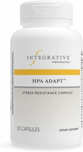 Integrative Therapeutics HPA Adapt - Adaptogenic Supplement for Stress Support* - Includes Ashwagandha, Rhodiola & Other Adaptogenic Herbs* - Vegan, Dairy-Free & Gluten-Free - 120 Capsules