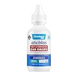 Vetnique Labs Oticbliss Cat & Dog Ear Infection Treatment Drops - with 1% Hydrocortisone & MicroSilver BG for Dog Ear Infections - Vet Recommended Cat & Dog Ear Cleaner for Itchy Ear Relief