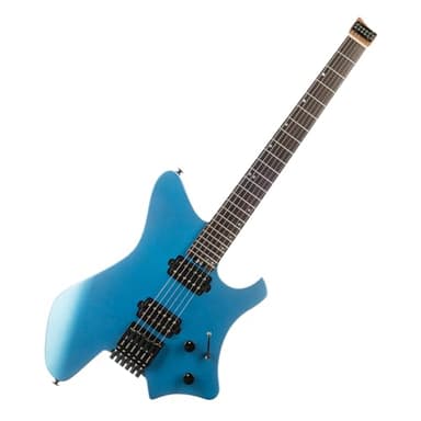 EART GW2-SE Headless Electric Guitar, Solid Electric Guitar Roasted Mahogany Body with Hard Maple Neck Standard Artones-H2SE Pickups,Satin Finish