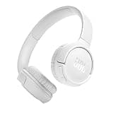 JBL Tune 520BT - Wireless On-Ear Headphones, Up to 57H Battery Life and Speed Charge, Lightweight, Comfortable and Foldable Design, Hands-Free Calls with Voice Aware (White)