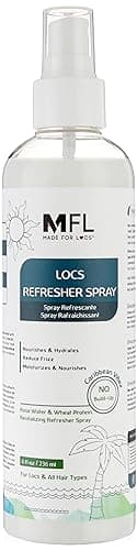 Made For Locs Vegan Rose Water Refresher Spray | Locs Moisturizer | Locs Deodorizer | Amazing Scents (Caribbean Vibez, 8 oz)