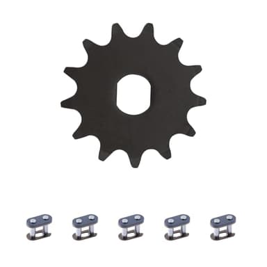 KAMIER 13 Tooth T8F Chain Motor Sprocket with Master Links Replacement for Razor MX650 MX500 SX500 Mcgrath Dirt Bike Upgraded accessories Kids Electric Scooter Mini Pocket Dirt Bike MY1020 Motor Parts