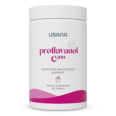 USANA Proflavanol C200 - Advanced Antioxidant with Bioflavanoids and Vitamin C for Heart Health - 56 Tablets - 28 Day Supply