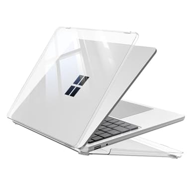 Fintie Case for 13 Inch Microsoft Surface Laptop (2025 Release) Model: 2095 - Protective Slim Snap On Hard Shell Cover (Crystal Clear)