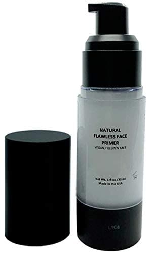 Mom's Secret Natural Flawless Face Makeup Primer, Organic, Vegan, Gluten Free, Non GMO, For All Skin Types, Paraben Free, Cruelty Free, Made in the USA, 1oz
