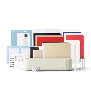 Cricut Explore® 5 Essential Bundle + Digital Content, Taupe - Precise Cutting Machine - Works with 100+ Materials - Sleek, Simplified Design - Includes Supplies for 65 Projects + Bonus Digital Content