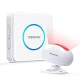 AMHEY Motion Sensor Door Chime, Wireless Motion Detector Alarm Indoor, Business Entry Alert Bell with Buzzer, Doorbell for Home/Garage Door/Store, USB/Battery Powered