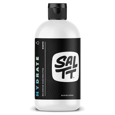 SALTT - Hydrate (8.3 oz) - Electrolytes Drops - Energy Boost - Sodium, Potassium, Magnesium, Zinc, Copper - Unflavored - Ultra Low Carb - Zero Sugar, Vegan, Gluten Free, Non GMO - by Keto Chow