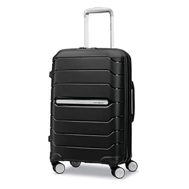 Samsonite Freeform Hardside Carry-On Luggage with Spinner Wheels - Hardshell Suitcase - TSA, Airline-Approved - Expandable Hard Shell, Smooth Rolling Wheels for Lightweight Travel – Black