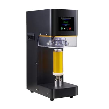Commercial Soda Can Sealer - 2.4-6.7 inch Height Adjustable, Automatic Can Sealer for Aluminum and Plastic Cans - black (black)