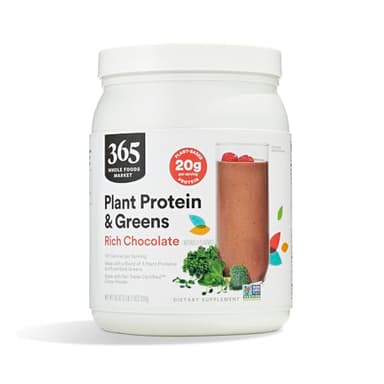 Whole Foods Market, Plant Protein & Greens, Rich Chocolate, 18 oz